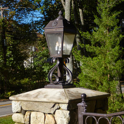 French Chateau Style Exterior Lighting - Post Lights