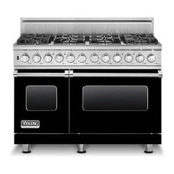 Viking 48" Pro-style Dual-fuel Range, Black Natural Gas | VDSC5488BBK - Gas Ranges And Electric Ranges