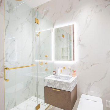 Private Home Bathroom Remodel Featuring SIDLER's Quadro Collection