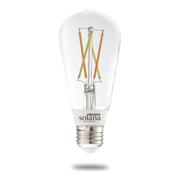 Solana 60 Watt Equivalent ST18 Smart WIFI, Edison LED Light Bulb, 1-Pack