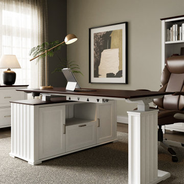Modern Minimalist Home Office Scene