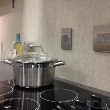 adorne® Tamper-Resistant Outlet and adorne® Paddle Dimmer + adorne® sofTap Dimm