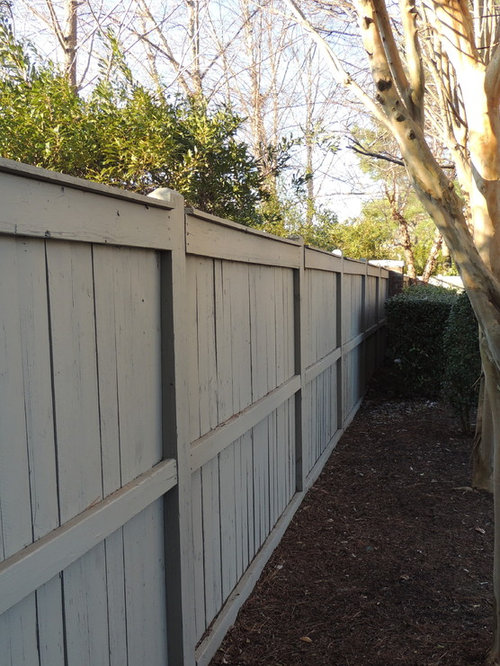 Stained Cedar Fence Houzz
