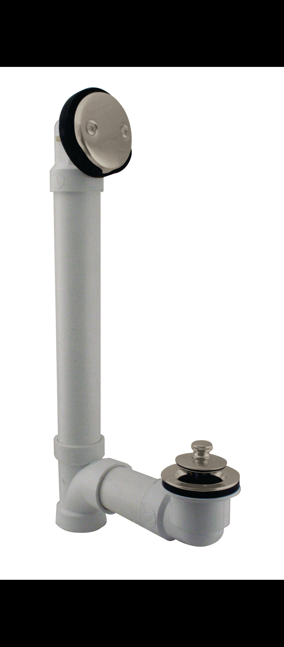 Twist & Close Sch. 40 PVC Bath Waste With Two-Hole Elbow, Stainless ...