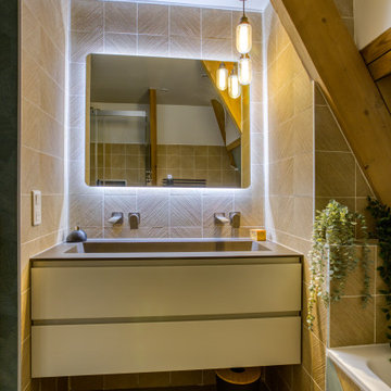 "Saint Rémy" rénovation d'une salle de bain esprit nature