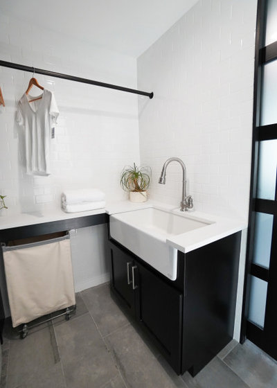 Contemporary Laundry Room by Change Your Bathroom, Inc.