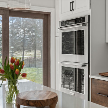 Mid Century Modern Meets Transitional Style to create an Entertainer's Kitchen
