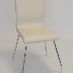 Quadra Chair with Base No. 5 - Shaped Steel Legs - Dining Chairs