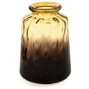 Amber Ombre Glass Jar Amber, Large