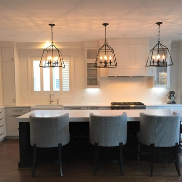 White and Black Shaker Kitchen