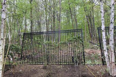 Metal Fencing Project - New Canaan