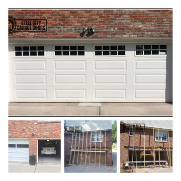 Convert 2 garage door door to single garage door