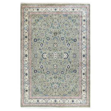 Mogul, One-of-a-Kind Hand-Knotted Area Rug Green, 6'2"x9'3"