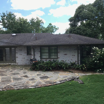 Patio Update/Reconstruction, Brick Columns, Ornamental Gates, Lighting