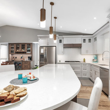 Maple & White Lacquer Traditional Kitchen