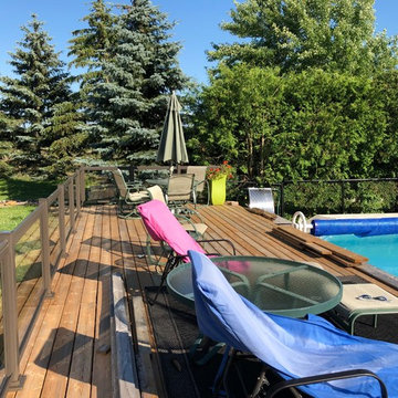 Aluminum and Glass Deck Railings - 129