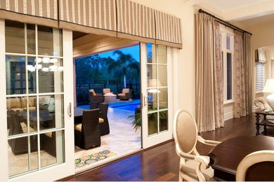 Inspiration for a mediterranean dining room remodel in Orlando