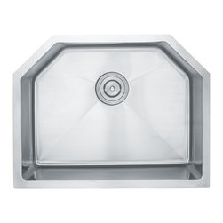 Kraus 23 Inch Undermount Single Bowl Stainless Steel Kitchen Sink KHU122-23 - Kitchen Sinks