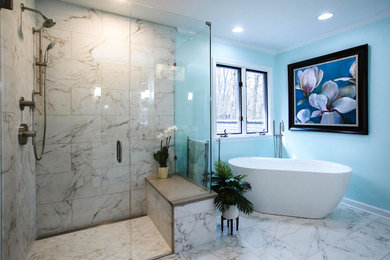 Bathroom - contemporary bathroom idea in Columbus