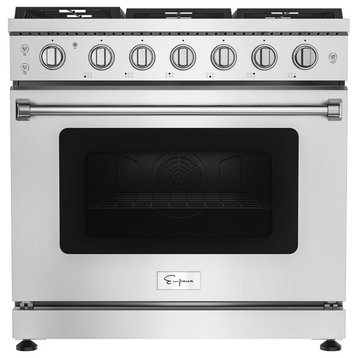 36" 6.0 cu. ft. Slide-in Single Oven Gas Range With 6 Burners