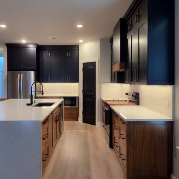 Full Custom Kitchen Remodel with Ceiling-Height Cabinets and Waterfall Island