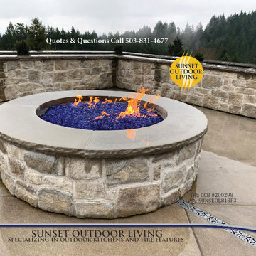 Hillsboro patio round fire pit