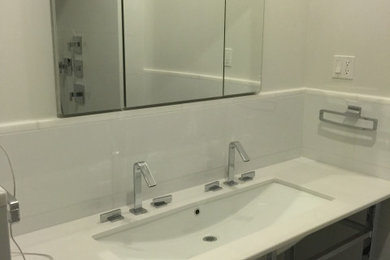 Large trendy bathroom photo in Other
