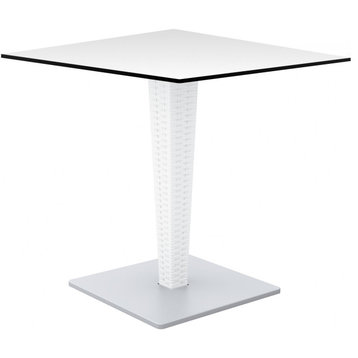 Riva HPL Top Square Table 24 inch White
