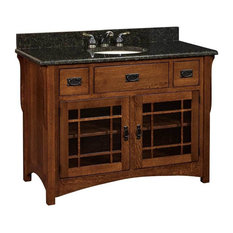 Arts Crafts Craftsman Bathroom Vanities Houzz Landmark Bathroom Vanity Cherry Michaels Gl Door