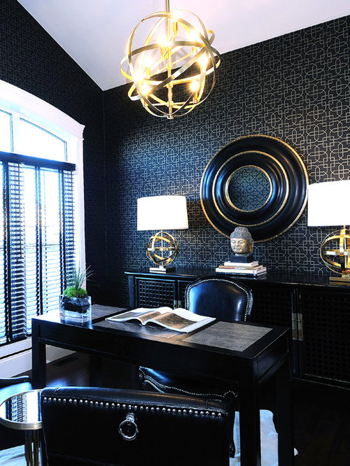 Best Black Gold Office Design Ideas & Remodel Pictures | Houzz