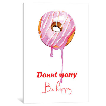 "Donuts Worry" Print by Rongrong DeVoe, 40"x26"x1.5"