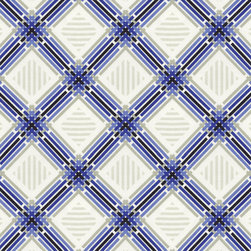 Fenced In in Santorini - Outdoor Fabric