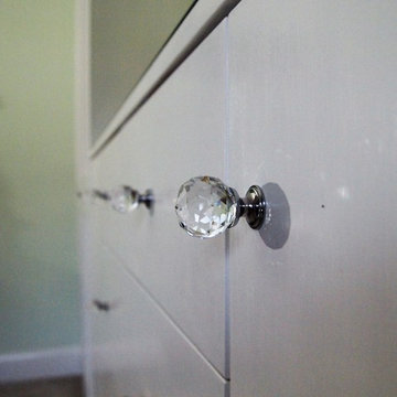 Fitted Wardrobes and Chest of Drawers with Shaker Style Doors - Showing Crystal