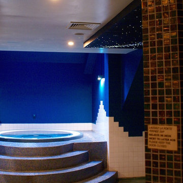 Fiber Optic Star Ceiling Bathroom with Milky Way + Shooting stars