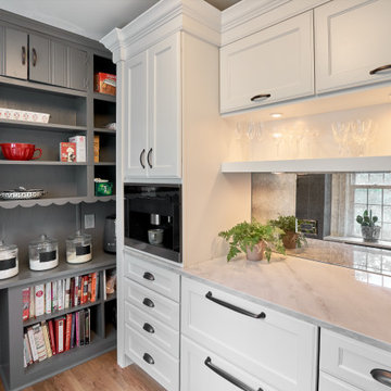 Pantry Storage with Beverage Center