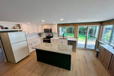 Kitchen - contemporary kitchen idea in Denver