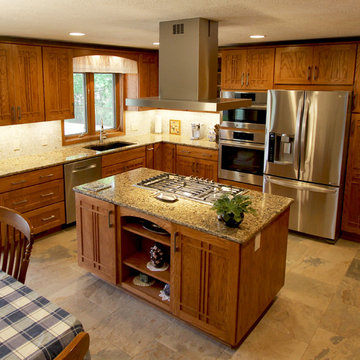 Pecan Mission Style Cabinets with Quartz Countertop ~ Wadsworth, OH