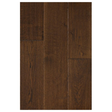 East West Furniture Sango Premier 1/2 x 7" Hardwood Flooring in Oak Spice Brown
