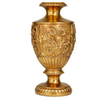 Traditional Gold Polystone Vase 560487
