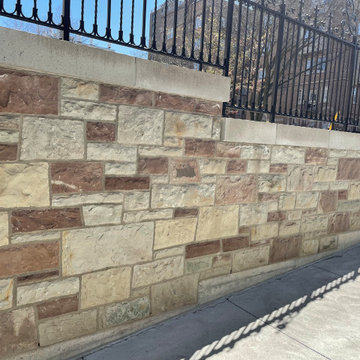 Masonry Stone Veneer Siding Retaining Wall Exterior