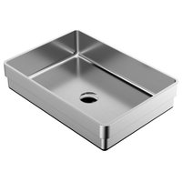 Karran Cinox Stainless Steel Rectangular Drop In Sink, Stainless Steel