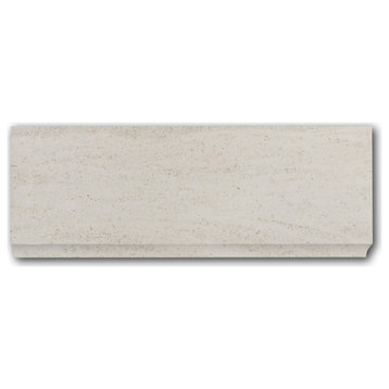 Golden Beach Moleanos Beige Limestone 4x12 Baseboard Molding Honed, 1 piece