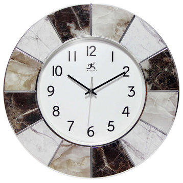 Modern Marble 16" Decorative Wall Clock