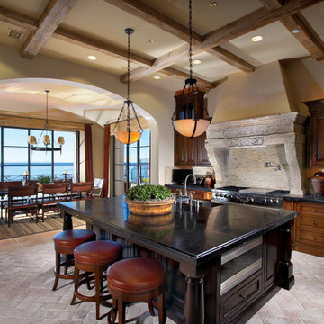 Dining room fireplace