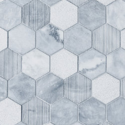 CS-Sky Blue Multi-Finish 2" x 2" Hex - Tile