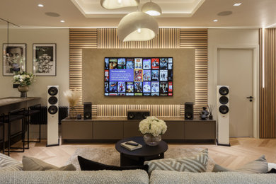 Contemporary home cinema in Other.