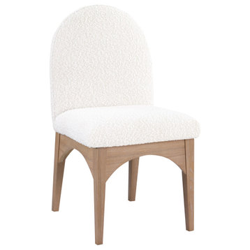 Waldorf Upholstered Dining Chair, Cream, Boucle, Natural, Side Chair