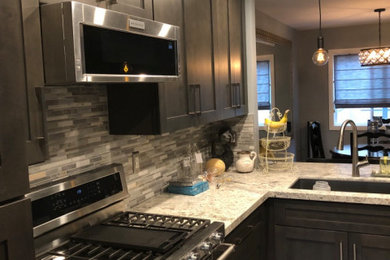 Example of a large beach style kitchen design in San Diego