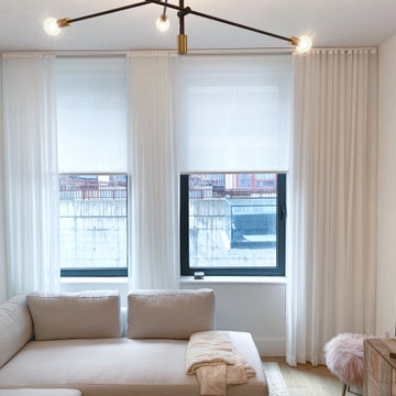 GALERIE Condominium – Solar Shades and Ripplefold Drapery