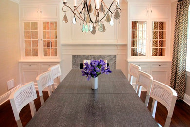 Inspiration for a transitional home design remodel in New York